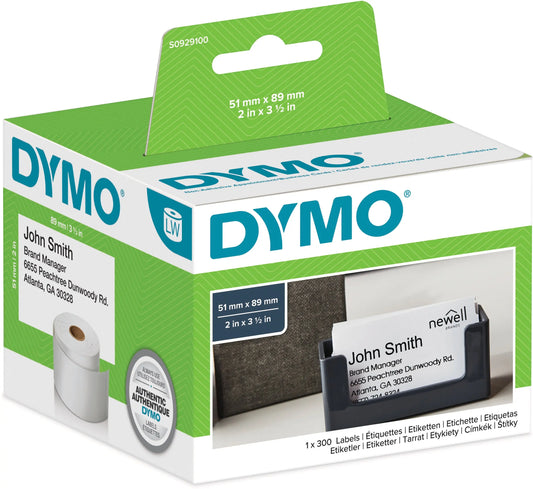 DYMO Termin- und Namensschilder S0929100 non-perm. 51x89mm 300 Stück Idealshop