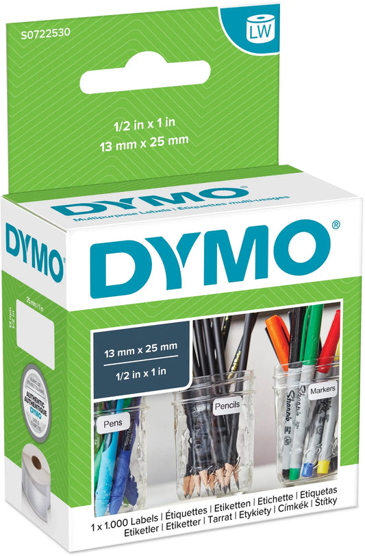 DYMO Universal-Etiketten S0722530 non-perm. 25x13mm 1000 Stück Idealshop