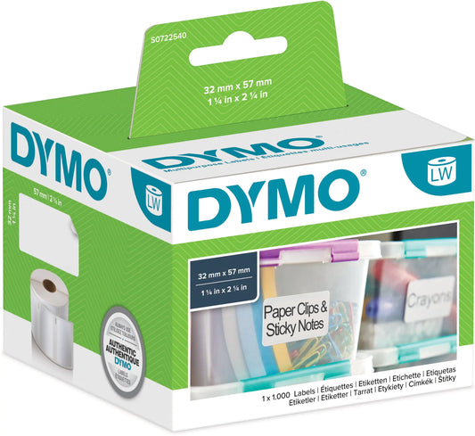 DYMO Universal-Etiketten S0722540 non-perm. 57x32mm 1000 Stück Idealshop