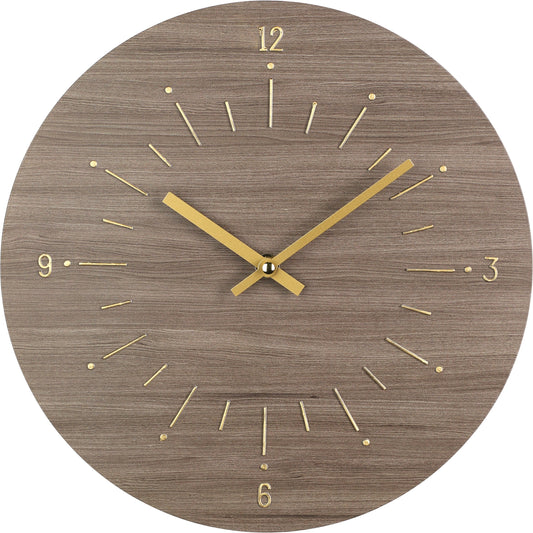EGLO Wanduhr Takahagi 30cm 425508 braun/gold Idealshop