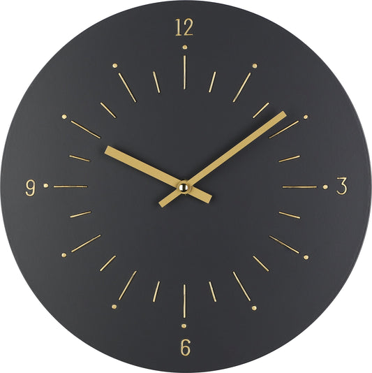 EGLO Wanduhr Takahagi 30cm 425509 schwarz/gold Idealshop