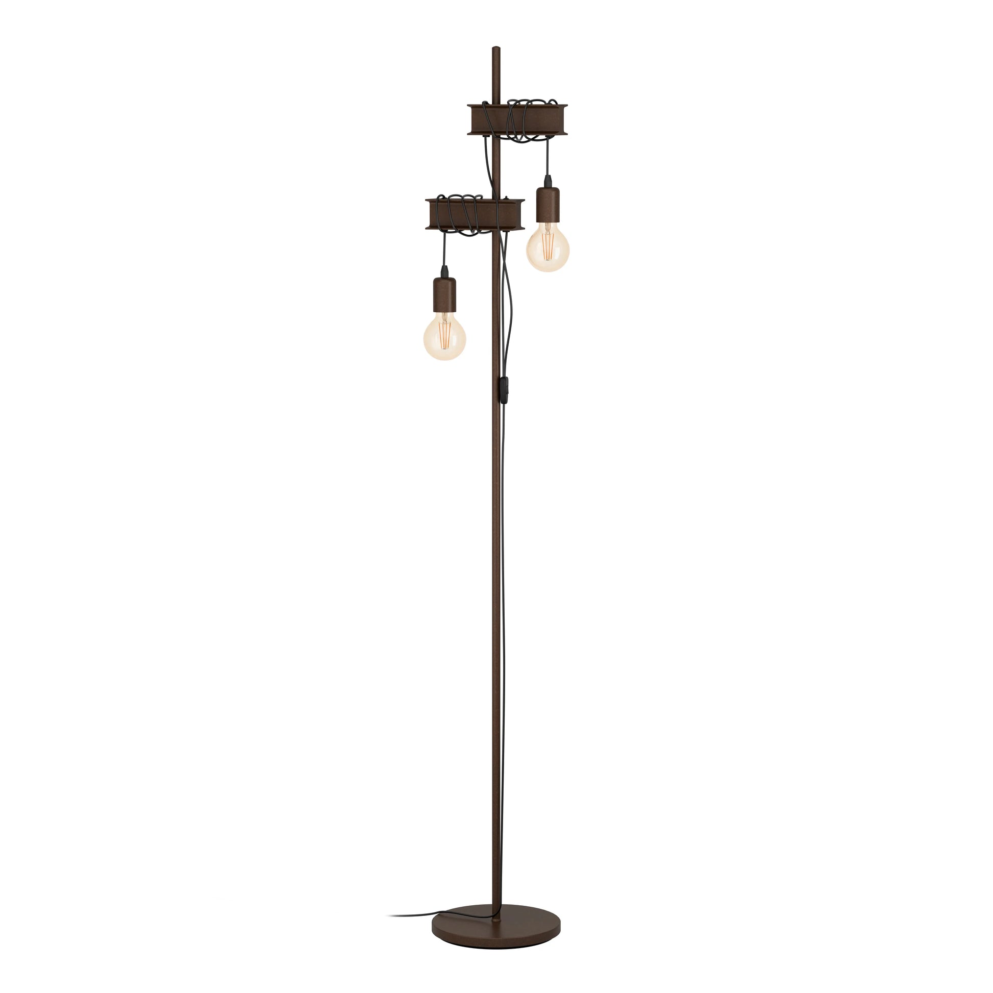 EGLO Stehleuchte TOWNSHEND 4 43526 braun Idealshop
