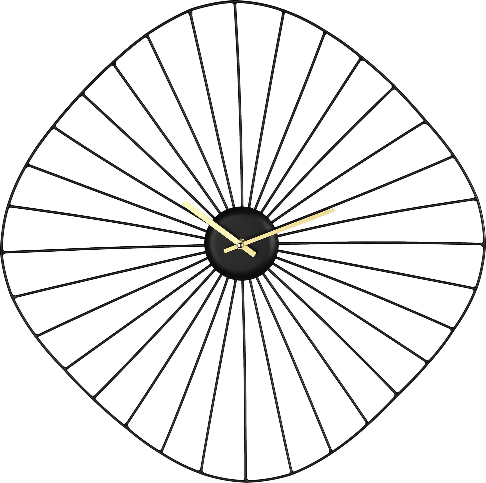 EGLO Wanduhr Matsumoto 60x60cm 425516 schwarz/gold Idealshop