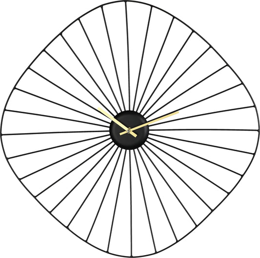 EGLO Wanduhr Matsumoto 60x60cm 425516 schwarz/gold Idealshop