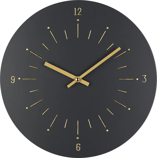 EGLO Wanduhr Takahagi 30cm 425509 schwarz/gold Idealshop