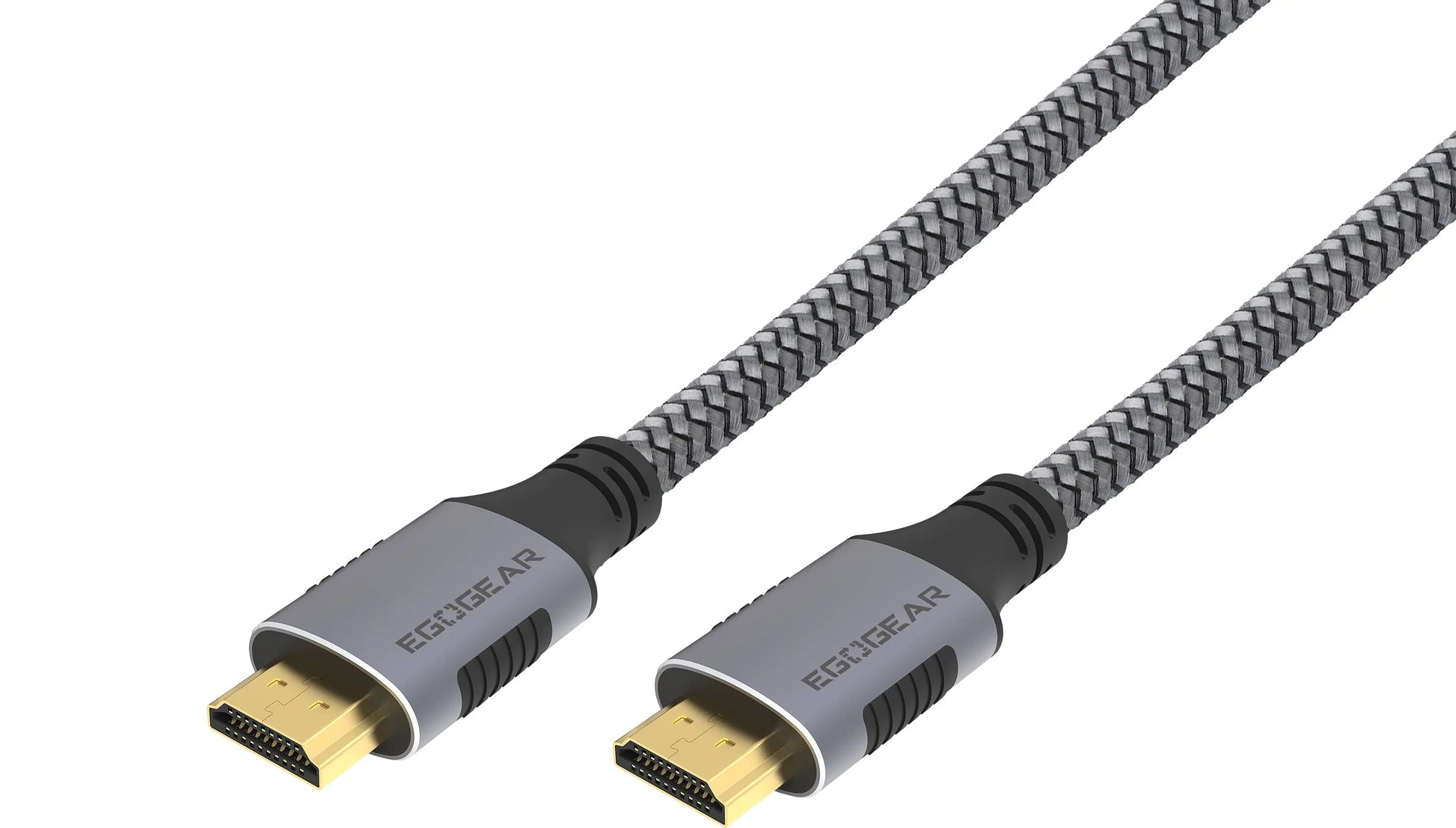 EGOGEAR HDMI Cable Universal 2m SCH20-HD-GY braided 4k,8k, Grey,Black Idealshop