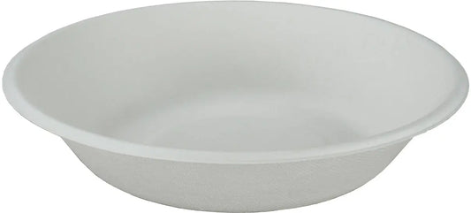 EJS Schale aus Bagasse 6.8dl, 19cm 4142.2004 weiss 50 Stk. Idealshop