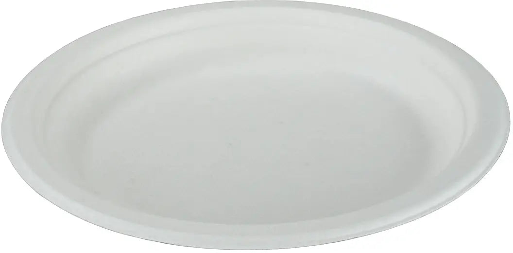 EJS Teller aus Bagasse 18cm 3142.2001 weiss 50 Stk. Idealshop