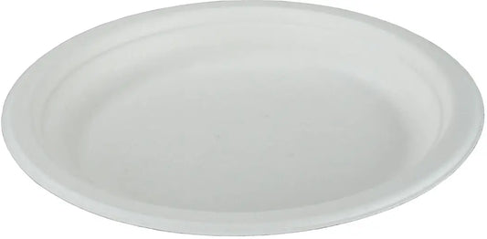 EJS Teller aus Bagasse 18cm 3142.2001 weiss 50 Stk. Idealshop