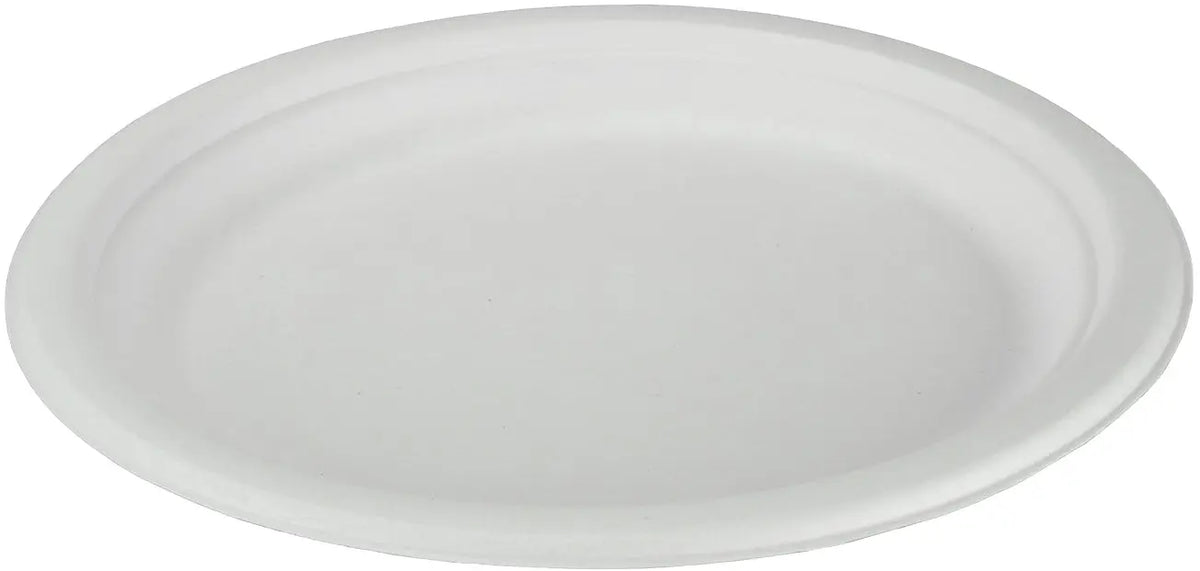 EJS Teller aus Bagasse 23cm 3142.2002 weiss 50 Stk. Idealshop