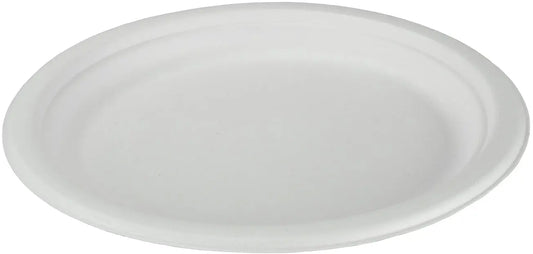 EJS Teller aus Bagasse 23cm 3142.2002 weiss 50 Stk. Idealshop