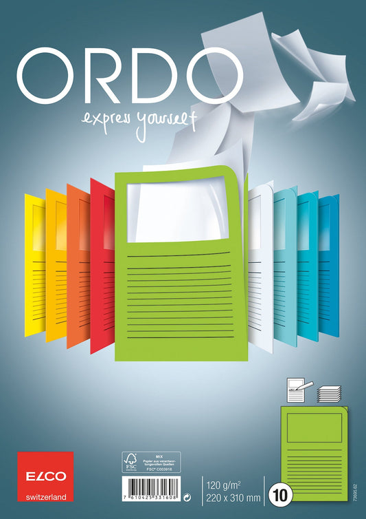 ELCO Organisationsmappe Ordo A4 73695.62 classico, grün 10 Stück Idealshop