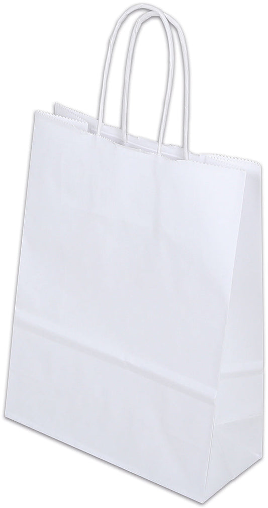 ELCO Tragetasche 180x80x240mm 84101.10 mit Kordel, weiss 50 Stück Idealshop