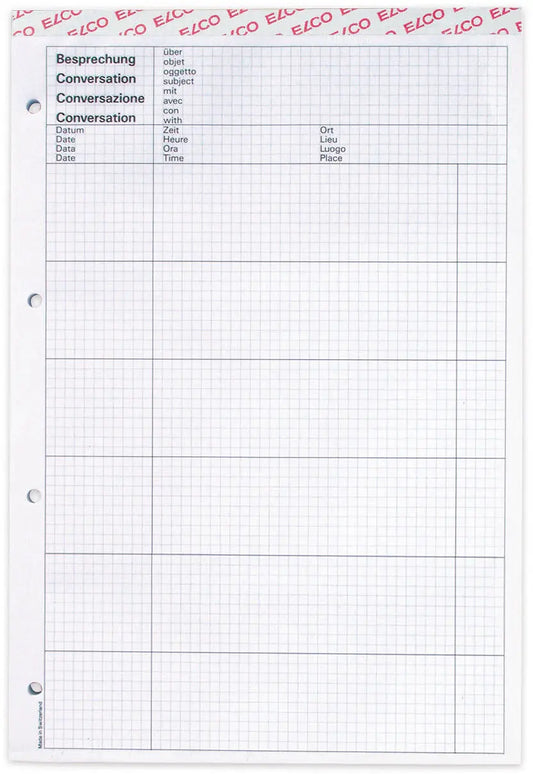 ELCO Besprechungsblock perf. A4 73516.19 hochweiss, 80g 80 Blatt Idealshop