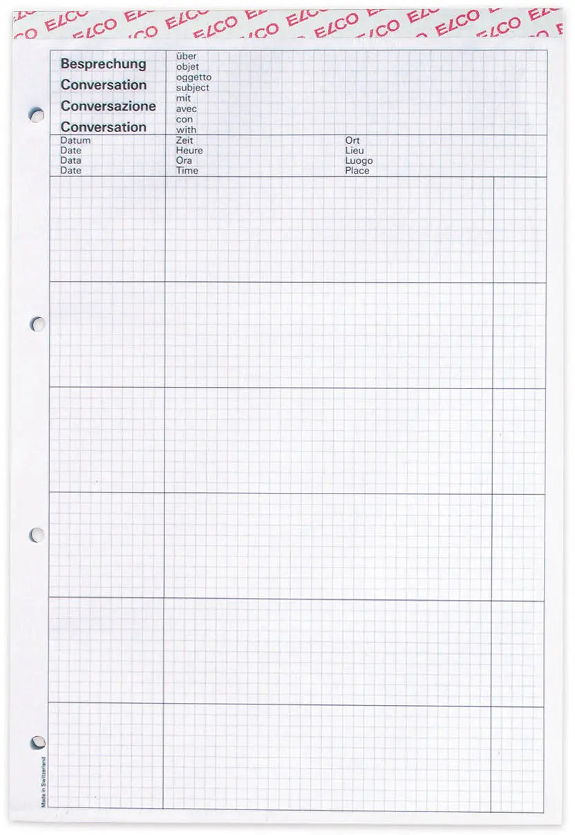 ELCO      Besprechungsblock perf.     A4 Idealshop