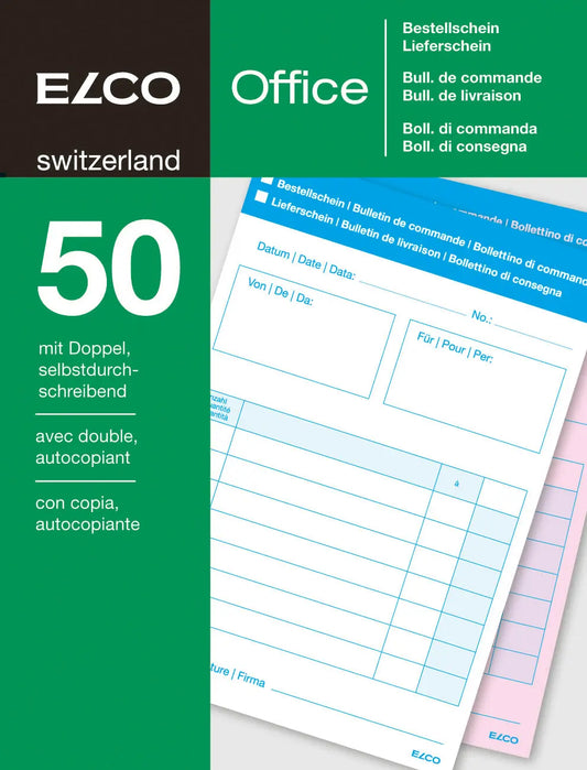 ELCO      Bestellung/Lieferschein     A6 Idealshop