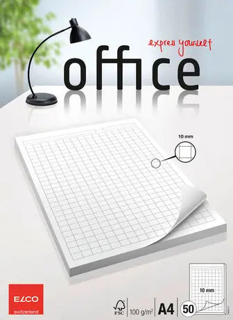 ELCO      Block Office kariert 10mm   A4 Idealshop