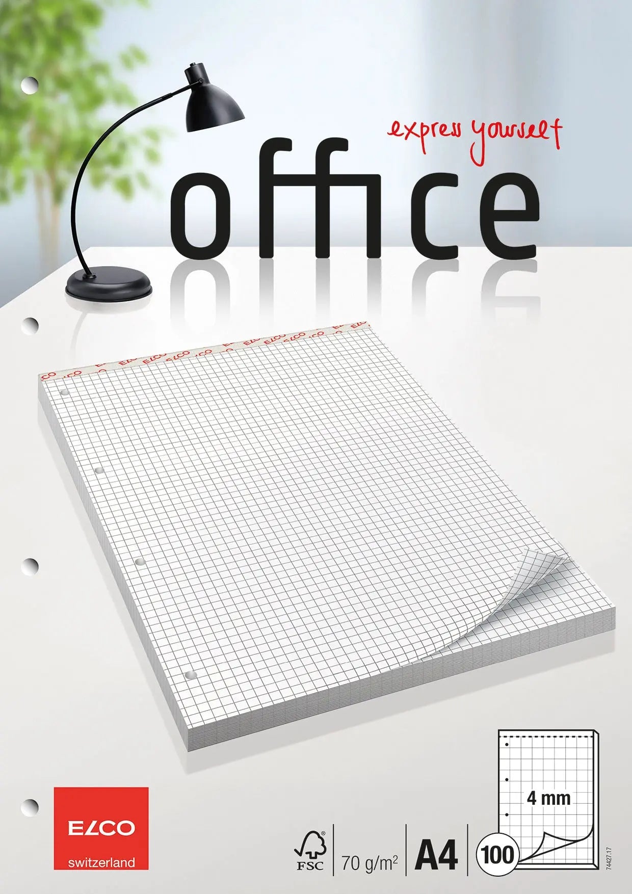 ELCO      Block Office kariert 4mm    A4 Idealshop