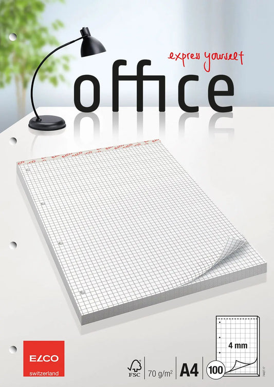 ELCO      Block Office kariert 4mm    A4 Idealshop