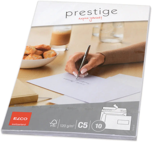 ELCO Briefumschlag Prestige C5 73115.12 120g,weiss,Fenst. re. 10 Stk. Idealshop