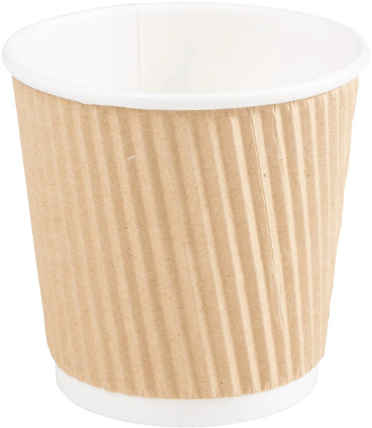 ELCO Coffee to Go Becher 1dl 89220100-097 braun, gerippt, 12Stk. Idealshop