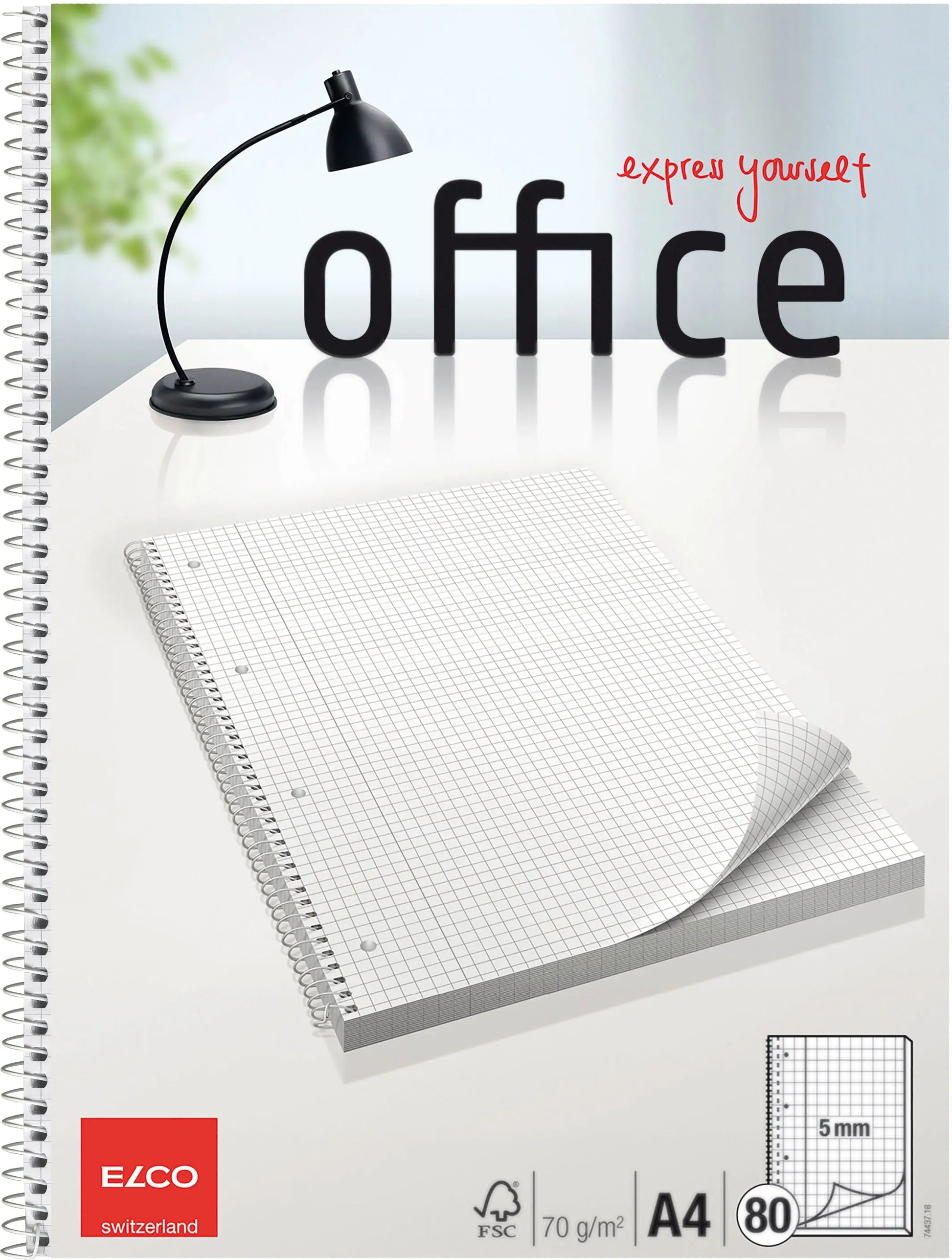 ELCO      College Office kariert 5mm  A4 Idealshop