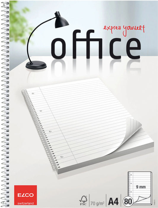 ELCO College Office liniert 9mm A4 74436.15 hochweiss, 70g 80 Blatt Idealshop