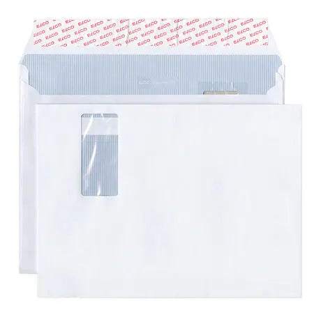 ELCO Couvert Docum. m/Fenster C4+ 48685 120g, weiss 200 Stück Idealshop