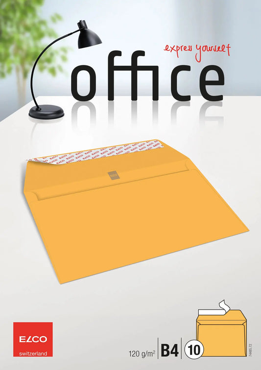 ELCO Couvert Office o/Fenster B4 74485.72 120g, gelb 10 Stück Idealshop