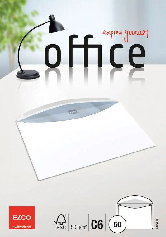 ELCO Couvert Office o/Fenster C6 74456.12 80g, weiss 50 Stück Idealshop