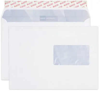 ELCO Couvert Premium m/Fenster B5 32996 100g, weiss 500 Stück Idealshop