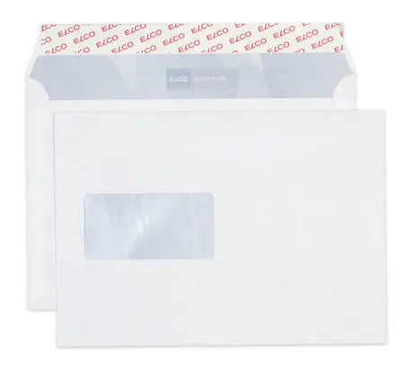 ELCO Couvert Premium m/Fenster C5 32778 80g, weiss 500 Stück Idealshop