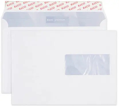 ELCO Couvert Premium m/Fenster C5 32892 80g, weiss 500 Stück Idealshop