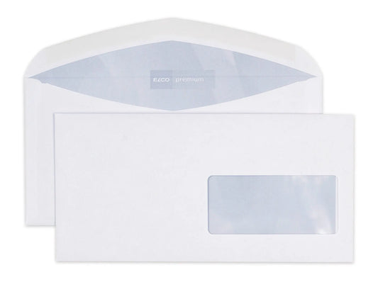ELCO Couvert Premium m/Fenster C5/6 30496 100g, weiss 500 Stück Idealshop