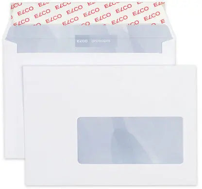 ELCO Couvert Premium m/Fenster C6 30696 100g, weiss 500 Stück Idealshop