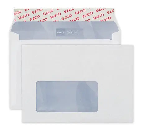 ELCO Couvert Premium m/Fenster C6 30699 80g, weiss 500 Stück Idealshop