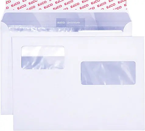 ELCO Couvert m. zwei Fenster C5 32501 100g, weiss 500 Stück Idealshop