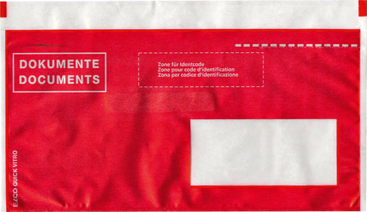 ELCO Dokumentent. Quick Vitro C6/5 29023.80 rot, Fenster rechts 250 Stk. Idealshop