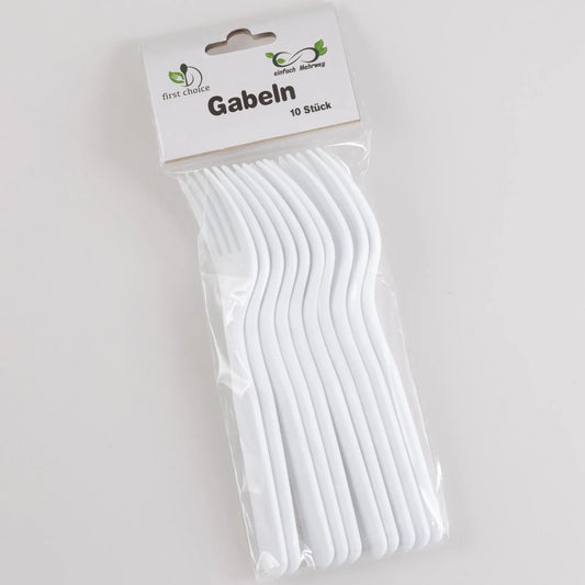 ELCO Gabel aus Kunststoff 10011110-001 Mehrweg weiss, 10Stk. Idealshop