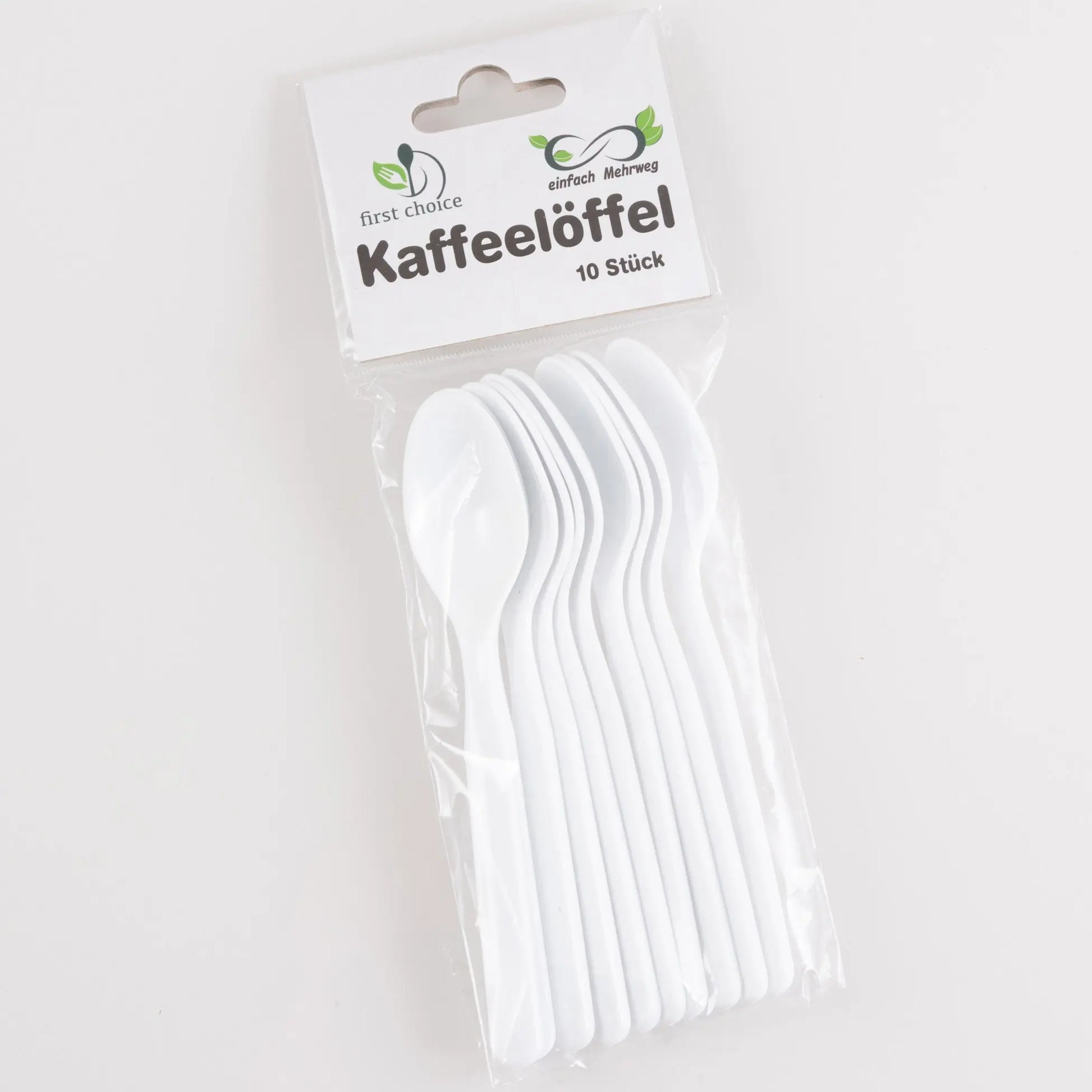 ELCO Kaffeelöffel aus Kunststoff 10041120-001 Mehrweg weiss, 10Stk. Idealshop