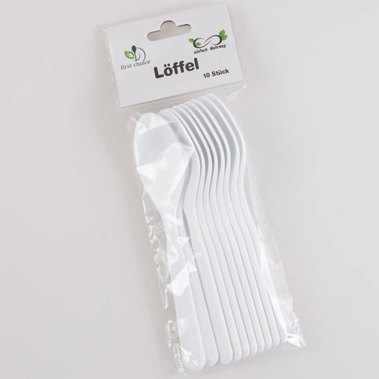 ELCO Löffel aus Kunststoff 10031110-001 Mehrweg weiss, 10Stk. Idealshop