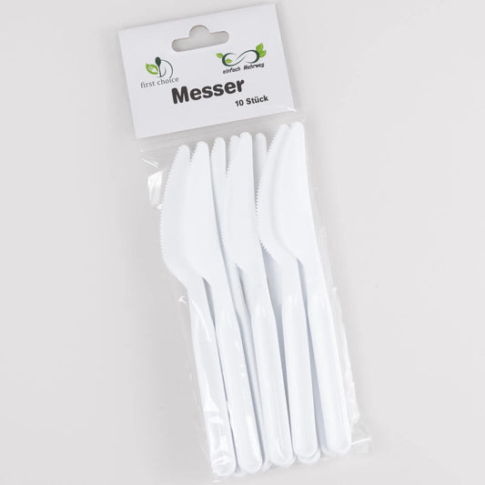 ELCO Messer aus Kunststoff 10021110-001 Mehrweg weiss, 10Stk. Idealshop