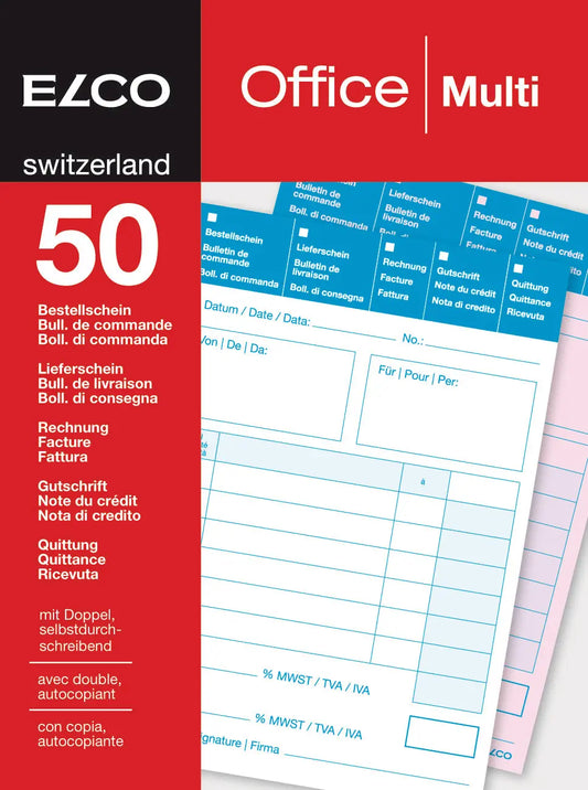 ELCO Multifunktion Formular A6 74596.19 60g 50x2 Blatt Idealshop