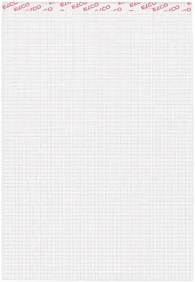 ELCO Notizblock kariert 4mm A4 73511.17 weiss, 80gm2 100 Blatt Idealshop