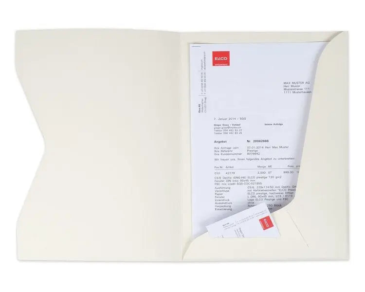 ELCO Offertmappe Prestige A4 29450.22 ivory 10 Stück Idealshop
