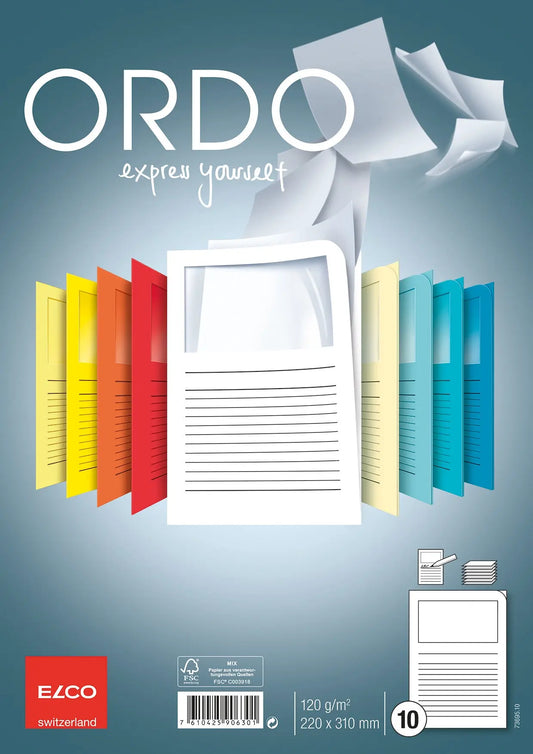 ELCO Organisationsmappe Ordo A4 73695.10 classico, weiss 10 Stück Idealshop