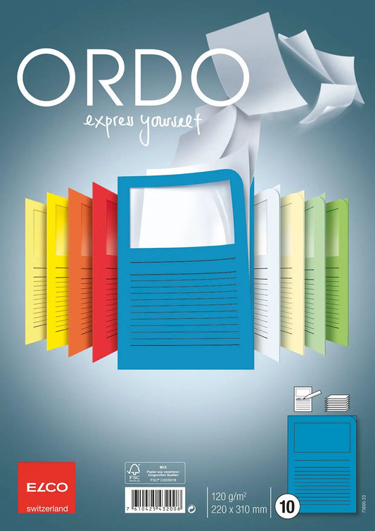 ELCO Organisationsmappe Ordo A4 73695.33 classico, blau 10 Stück Idealshop