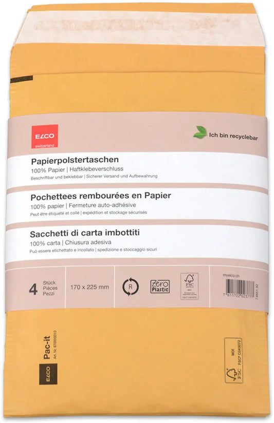 ELCO Papierpolstertasche 74651.92 170 x 225mm, braun 4 Stk. Idealshop
