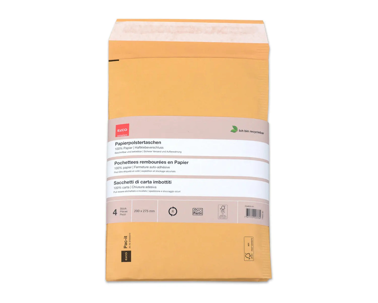 ELCO Papierpolstertasche 74652.92 200x275mm, braun 4 Stück Idealshop