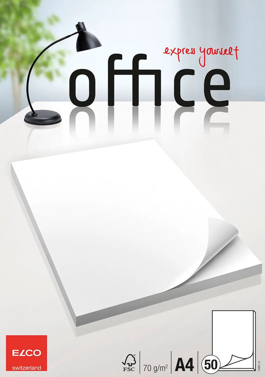 ELCO Schreibblock Office A4 74401.14 blanko, 70g 50 Blatt Idealshop